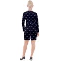 Formula One Black And White Graphic Pattern Button Long Sleeve Dress View2