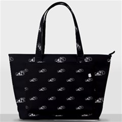 Formula One Black And White Graphic Pattern Back Pocket Shoulder Bag 