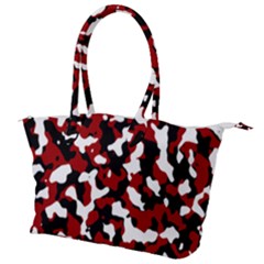 Camouflage Rouge/blanc Canvas Shoulder Bag by kcreatif