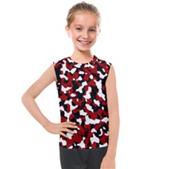 Camouflage Rouge/blanc Kids  Mesh Tank Top by kcreatif