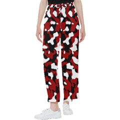 Camouflage Rouge/blanc Women s Pants  by kcreatif