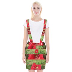 Photos Collage Coquelicots Braces Suspender Skirt by kcreatif