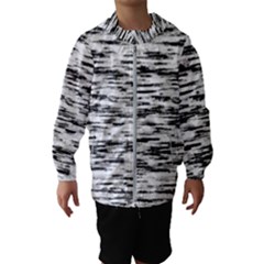 Texture Noir/gris Kids  Hooded Windbreaker by kcreatif