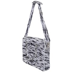 Texture Noir/gris Cross Body Office Bag by kcreatif