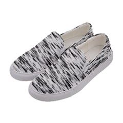 Texture Noir/gris Women s Canvas Slip Ons by kcreatif