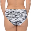 Texture Noir/Gris Double Strap Halter Bikini Bottom View2