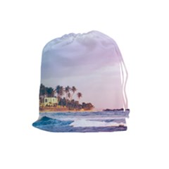 Seascape Drawstring Pouch (large) by goljakoff