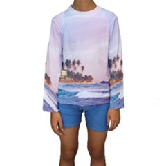 Seascape Kids  Long Sleeve Swimwear by goljakoff