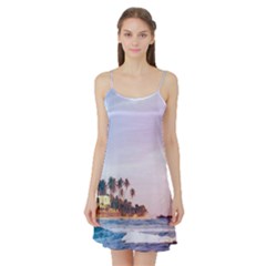 Seascape Satin Night Slip by goljakoff