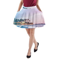 Seascape A-line Pocket Skirt by goljakoff