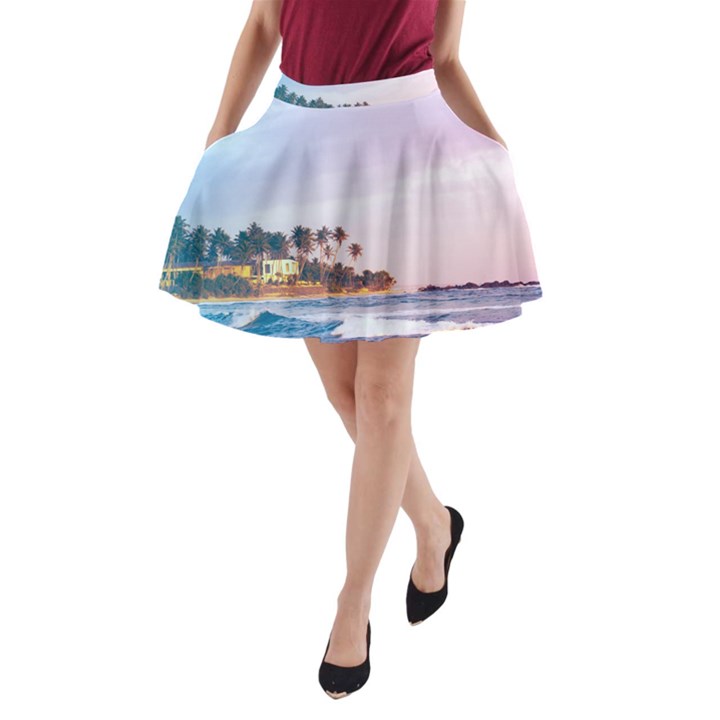 Seascape A-Line Pocket Skirt