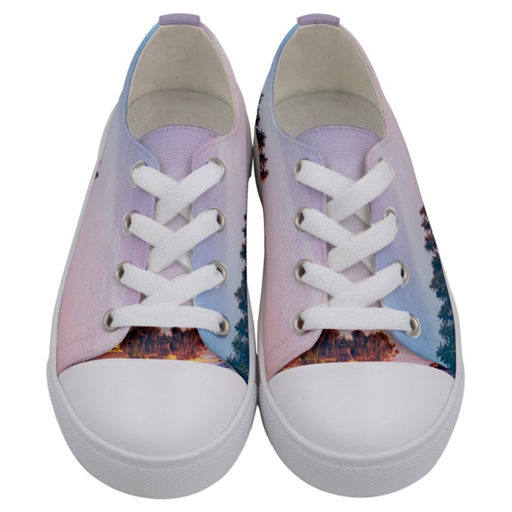 Seascape Kids  Low Top Canvas Sneakers