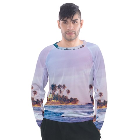 Seascape Men s Long Sleeve Raglan Tee by goljakoff