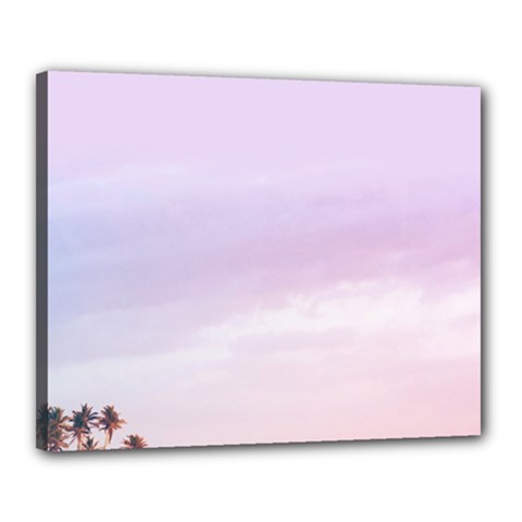 Seascape Sunset Canvas 20  X 16  (stretched) by goljakoff