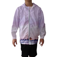 Seascape Sunset Kids  Hooded Windbreaker by goljakoff