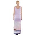 Seascape sunset Thigh Split Maxi Dress View2