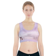 Seascape Sunset Sports Bra With Pocket by goljakoff