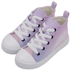 Seascape Sunset Kids  Mid-top Canvas Sneakers by goljakoff