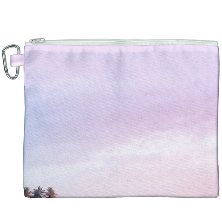 Seascape sunset Canvas Cosmetic Bag (XXXL)