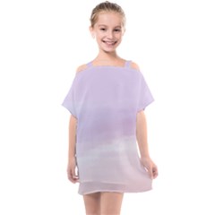 Seascape Sunset Kids  One Piece Chiffon Dress by goljakoff