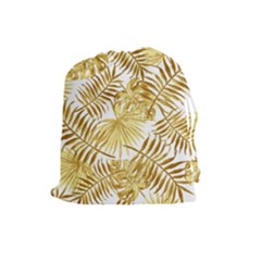 Golden Leaves Drawstring Pouch (large) by goljakoff