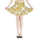 Golden leaves Mini Flare Skirt View3