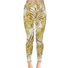 Golden Leaves Inside Out Leggings by goljakoff