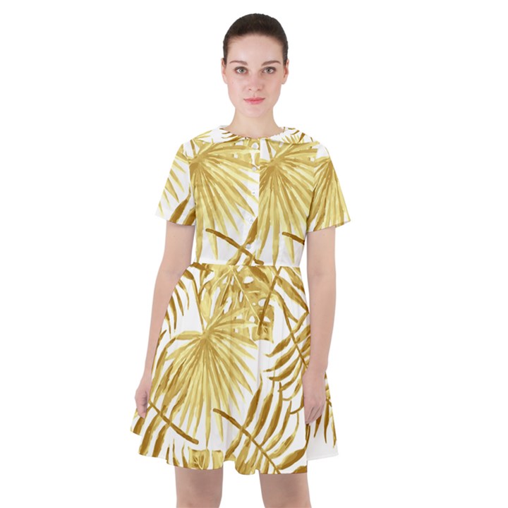 Golden leaves Sailor Dress