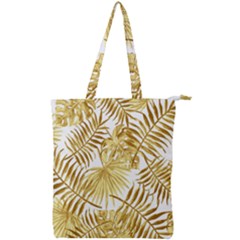 Golden Leaves Double Zip Up Tote Bag by goljakoff