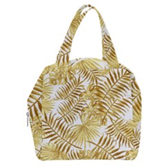 Golden Leaves Boxy Hand Bag by goljakoff