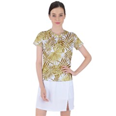 Golden Leaves Women s Sports Top by goljakoff