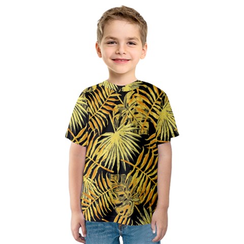 Gold Leaves Kids  Sport Mesh Tee by goljakoff