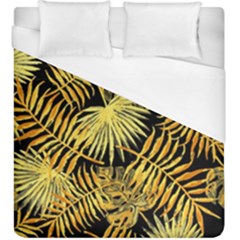 Gold Leaves Duvet Cover (king Size) by goljakoff