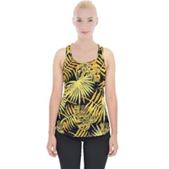 Gold Leaves Piece Up Tank Top by goljakoff