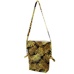 Gold Leaves Folding Shoulder Bag by goljakoff