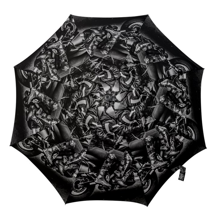 Motorcycle Riders At Highway Hook Handle Umbrellas (Medium)