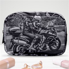 Motorcycle Riders At Highway Make Up Pouch (small) by dflcprintsclothing