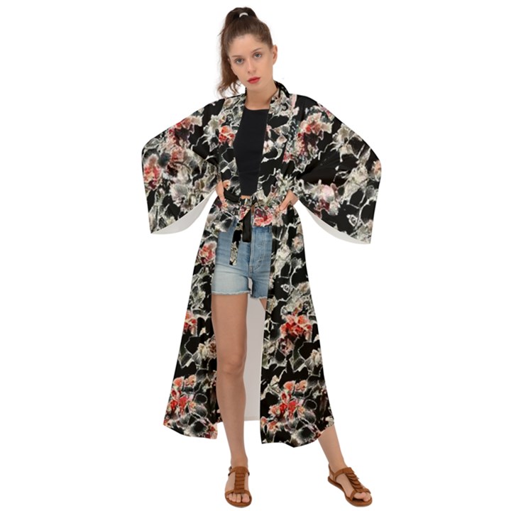 Like Lace Maxi Kimono