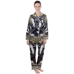 As Rare As Badgers Eggs - By Larenard Satin Long Sleeve Pyjamas Set by LaRenard