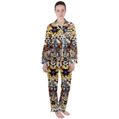 Butterfly  Blaster - By Larenard Satin Long Sleeve Pyjamas Set by LaRenard