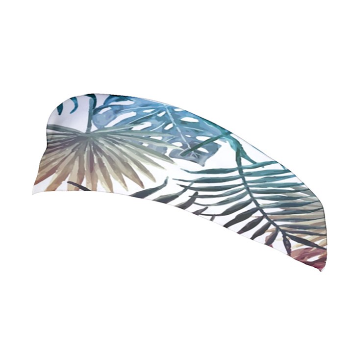 Blue tropical leaves Stretchable Headband