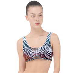 Blue tropical leaves The Little Details Bikini Top