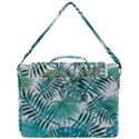 Blue tropical leaves Box Up Messenger Bag View3