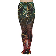 Tropical Leaves Tights by goljakoff