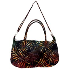 Tropical Leaves Removal Strap Handbag