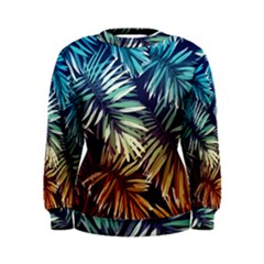 Tropic Leaves Women s Sweatshirt by goljakoff