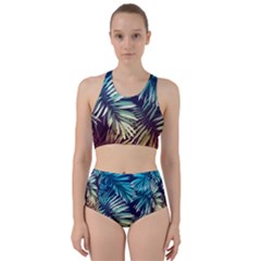 Tropic Leaves Racer Back Bikini Set by goljakoff