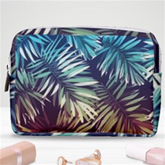 Tropic Leaves Make Up Pouch (medium) by goljakoff