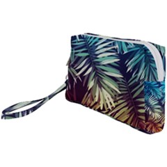 Tropic Leaves Wristlet Pouch Bag (small) by goljakoff