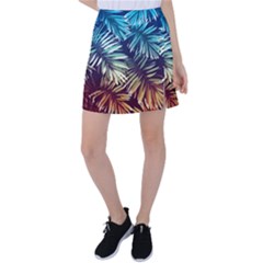 Tropic Leaves Tennis Skirt by goljakoff